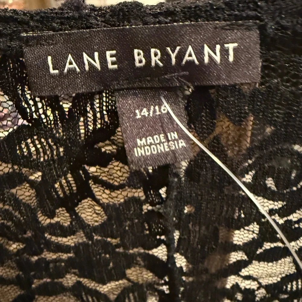 Lane Bryant Black Lace Top - Picture 5 of 5